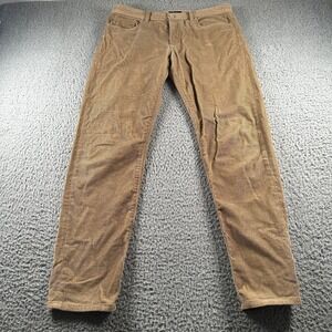 A.P.C. Men's Corduroy Pants 5 Pocket Tan 34 Cotton Button Fly Straight Leg